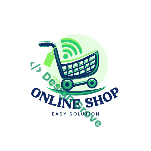 Colorful Shopping Cart Logo